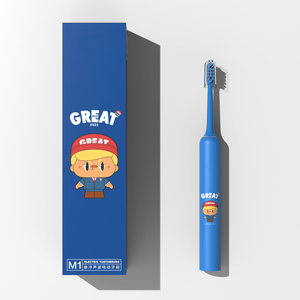 LULA dibujos animados lindo impresión recargable vibrador automático suave bebé niños sónico cepillo de dientes eléctrico - Product Image 2