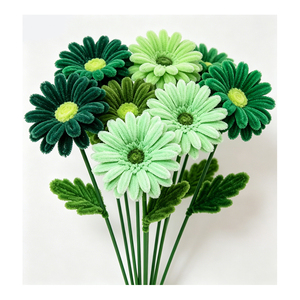 <b>Soft</b> Velvet Chenille Fuzzy <b>Wire</b> DIY Craft Kit For Kids Educational Projects And Creative Fuzzy <b>Wire</b> Decorative Flower Creations - Product Image 6