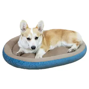 Hot sale large dogs bed washable waterproof orthopedic memory foam dog pet bed sleeping mat