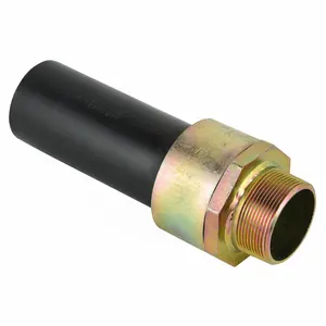 YUHUA Hdpe Gas Pipe Fittings Steel Pe Pipe Converter Connector Pe Threaded Steel Transition