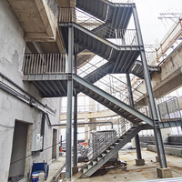 Échelle d'escalade en aluminium pour extérieur, échelle d'accès aux abris, escalier d'évacuation en cas d'incendie