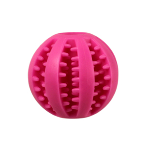 Bola dispensadora de comida para mascotas OEM, juguete interactivo para mordedura, alimentación lenta, juguetes educativos para perros, tren, fugas ajustables, aperitivos, TPR suave - Product Image 2