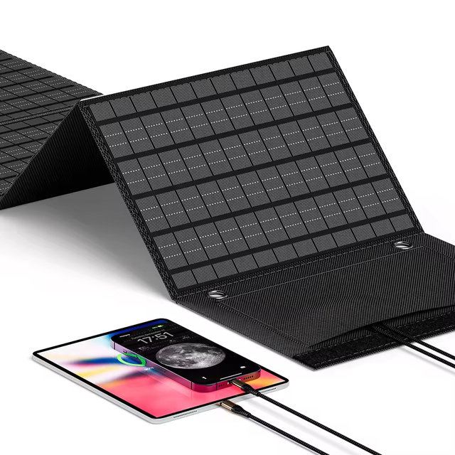 12V 30W Monocrystalline Solar Panels Usb Charger Portable Foldable Mini 4 Slices Folding Outdoor Dual USB & DC 700g