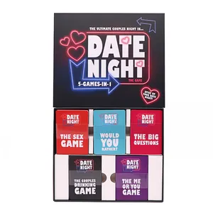 Custom Printing Logo Plastic Blank Board Game Cards Decks Couples Game Date Night Sex Adult Drinking Custom Card Game With Box