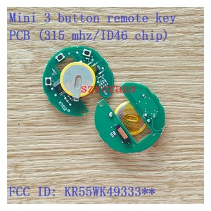 Szvoraus Mini Smart Remote <span class=keywords><strong>Car</strong></span> <span class=keywords><strong>Key</strong></span> 3 botones PCB <span class=keywords><strong>FOB</strong></span> con frecuencia de 315MHz Compatible con FCC ID KR55WK49333 ** - Product Image 3