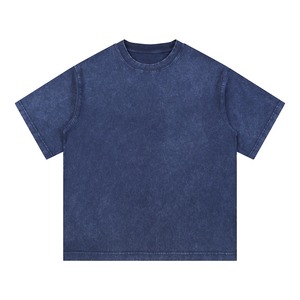 <span class=keywords><strong>Camiseta</strong></span> Oversize de Hombre YHYSIS OEM Factory 275G 32S de Doble Hilo, Estilo Streetwear, con Efecto Lavado 'Fried Snowflake' y Corte Boxy - Product Image 5