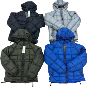 Cappotto Invernale Corto da Uomo di Lusso in Piuma d'<span class=keywords><strong>Oca</strong></span> <span class=keywords><strong>Nera</strong></span> con Cappuccio, Impermeabile, con Cerniera, Design Esclusivo, Alta Qualità, Vendita all'Ingrosso Diretta dalla Fabbrica - Product Image 1