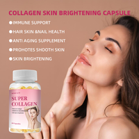 Capsules de collagène au glutathion pour éclaircir la peau, favoriser une peau radieuse et saine, complément alimentaire pour femmes, OEM, marque privée