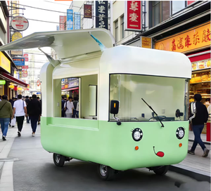 Carrito de Venta de Té con Leche, Carrito de Frutas, Carrito de Comida Móvil, Carrito de Aperitivos, Vitrina, Puesto Comercial, Desayunos, Mercado Nocturno, Cafetería - Product Image 5