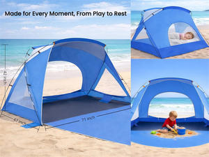 Sombrilla Portátil para Viajes, Paseos por <span class=keywords><strong>la</strong></span> Costa, Picnic, Vacaciones, Playa, Pesca, Fin de Semana, <span class=keywords><strong>Camping</strong></span>, Senderismo - Product Image 2