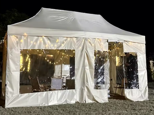 Tenda per Eventi Sportivi Pieghevole per Esterni 3x3m-3x6m con Pareti Laterali, Gazebo Pop-up Resistente - Product Image 3
