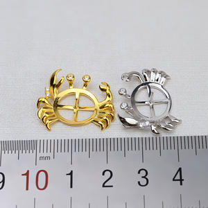 Colgante de Plata S925 con Cuentas de Botón para DIY, Collar de Cangrejo para Mujer, Colgante de Perla de 13-15 mm, Soporte Vacío para Colgante, Espaciador de Joyería, Artículo 1443 - Product Image 3