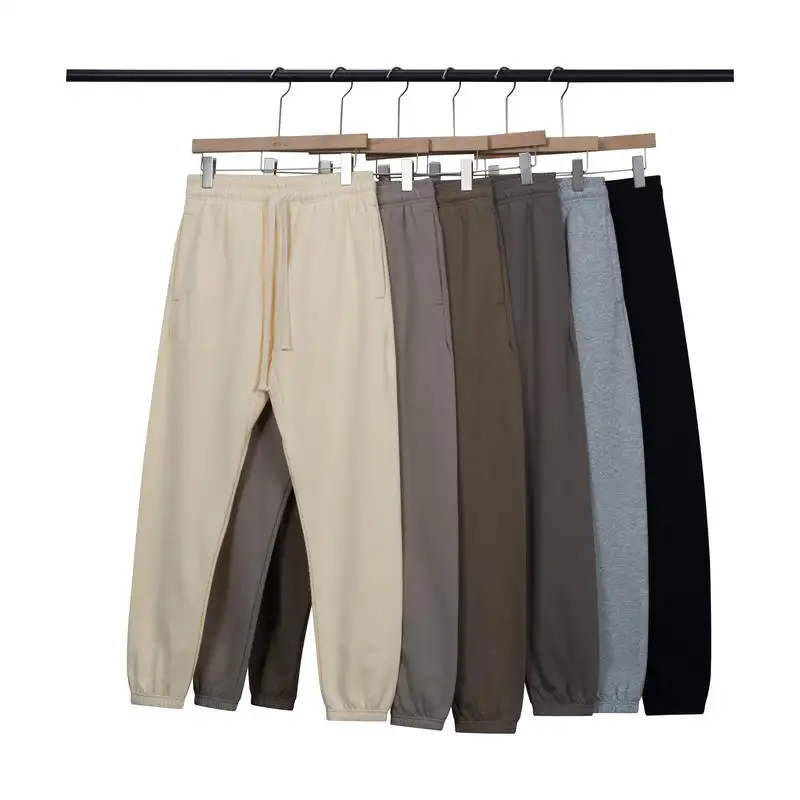 Özel Sweatpants, yüksek kalite eşofman altları erkekler pantolon soğuk hava kış için yastıklı ter pantolon erkek koşu pantolonu