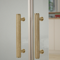 Offre Spéciale poignée d'armoire en laiton satiné moletage réglable accessoires de meubles durables écologiques bouton de traction armoire cuisine
