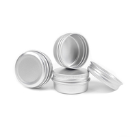 Pot en aluminium rond de 10 ml, 15 ml, 20 ml, boîte en aluminium, boîte de conserve pour bonbons à la menthe, petit récipient en métal avec couvercle pour l'emballage de crème