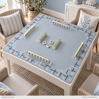 Tapis de mahjong portable Yugaland en caoutchouc, résistant à la saleté, anti-bruit, antidérapant, inodore, 800*800mm, 3mm, pour salle de jeux