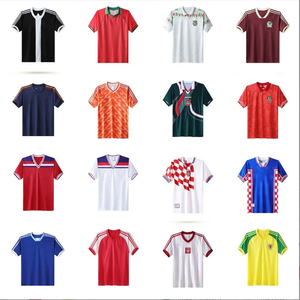 Top Grade men của Vintage Retro bóng đá Jersey tùy chỉnh Câu lạc bộ lưới thiết kế 100% polyester maillot de bóng đá Áo sơ mi - Product Image 1