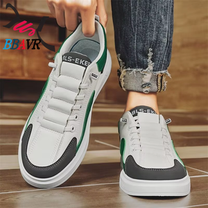 Zapatillas Deportivas de Hombre con Suela Gruesa y Parte Superior de Microfibra Blanca, Estilo Otoñal, a la Moda, Casuales, que Aumentan la Estatura - Product Image 2