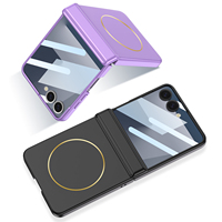 Funda Magnética de Lujo para Z Flip 5/6/7 con Protector de Pantalla, Diseño Resistente a Golpes y Agua
