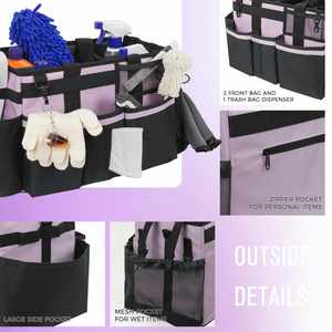 Organizador de Artículos de Limpieza Lilac con Bolsa de Hombro Ajustable para Utensilios de Cocina, Bolsa de Almacenamiento para Limpieza - Product Image 3