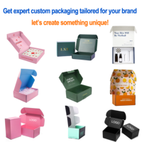 Cajas de Embalaje Rosas, Cajas de Cartón para Envío Personalizadas, Cajas de Papel para Correo, Cajas con Tira Desprendible