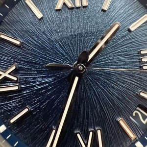 2025 Montre mécanique de luxe haut de gamme pour hommes avec bracelet en acier, cadran bleu à chiffres romains et fonction calendrier - Product Image 4