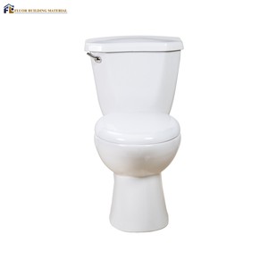 Venta al por mayor de fábrica, sifón europeo económico con trampa en S, artículos sanitarios, baño montado en el suelo, inodoro de cerámica de dos piezas - Product Image 2