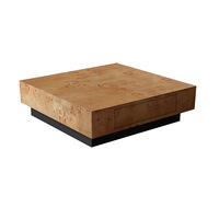 Nouvelle table basse multifonctionnelle en bois massif de style nordique 2026 pour salon et hôtel