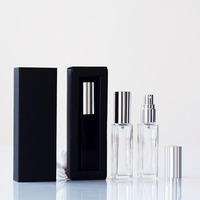 En stock – Flacons vaporisateurs de parfum transparents de 3 ml, 5 ml, 10 ml – Mini atomiseurs de voyage – Échantillons de parfum avec boîte d'emballage