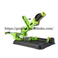 Support de meuleuse d'angle universel à base en fonte avec tige de traction, support de coupe coulissant adapté aux meuleuses de 100-150 mm