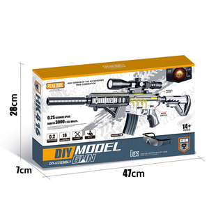 Nueva Pistola <span class=keywords><strong>de</strong></span> <span class=keywords><strong>Gel</strong></span> Eléctrica Realista con Mira Telescópica, Juguete <span class=keywords><strong>de</strong></span> Agua Automático M416 3000 - Product Image 4
