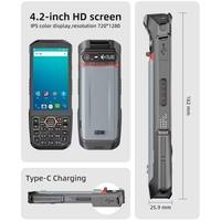Terminal Portátil Móvil de Larga Duración de 5200 mAh con Soporte para GPS/Galileo/Glonass/Beidou, Cámara de 20MP y Pantalla Multitáctil