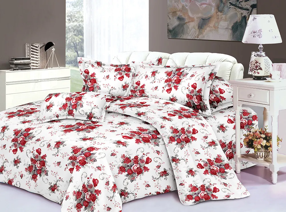 Ucuz fiyat için yüksek kalite 100% polyester baskı kumaş ev tekstili yatak çarşafı toptan fazla 200 dokuma makineleri