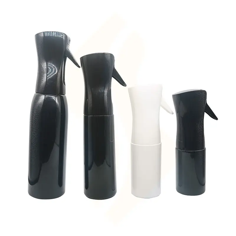 160ml 200ml 300ml 500ml plastic fine mist water Hair Salon Custom Empty Continuous Spray Bottle