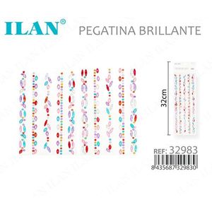 Pegatina Decorativa para Uñas Ilan con Pedrería Brillante de 32 cm - Product Image 3