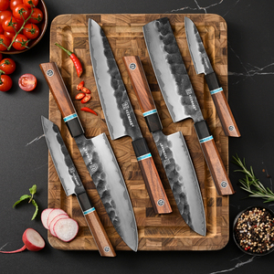 <span class=keywords><strong>Couteau</strong></span> <span class=keywords><strong>de</strong></span> chef japonais forgé à la main <span class=keywords><strong>en</strong></span> <span class=keywords><strong>acier</strong></span> <span class=keywords><strong>Damas</strong></span> VG10, <span class=keywords><strong>couteau</strong></span> <span class=keywords><strong>de</strong></span> cuisine pour les chefs à domicile et professionnels, coffret cadeau haut <span class=keywords><strong>de</strong></span> gamme - Product Image 4