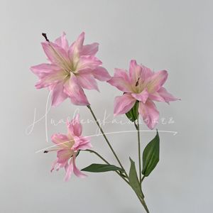 <b>Artificial</b> Lily <b>Bouquet</b> Silk Flower High Simulation Wedding Decorations - Product Image 2