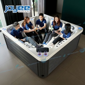 Joyee Trung Quốc nhà máy bán buôn bồn tắm Spa lớn hồ bơi Spa ngoài trời với cách nhiệt Bìa massage bồn tắm nước nóng sử dụng trong Spa Salon - Product Image 6
