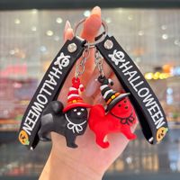 Soododo 2026 Llavero Colgante de Muñeco 3D de PVC con Diseño de Dibujos Animados para Halloween, Impresión UV, Impermeable, Regalo Festivo Pequeño para Niños