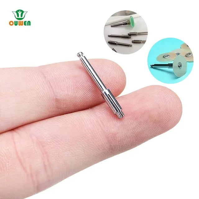 Dental Reinforced Stainless Steel Bur Mandrel composite dental disc mandrel for Polishing Discs