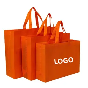 Reusable Non Woven Gift Bags Totes with Handles Strong Multi Color Eco Friendly Fabric Cloth for Shopping Merchandise