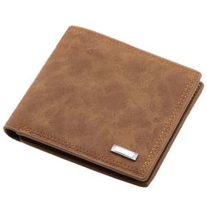 Nueva Cartera Corta de Diseño Moderno para Hombre, de Lujo, Minimalista, de PU, con Cierre Antirrobo - Product Image 5