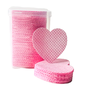 Toallitas de algodón en forma de corazón para limpiar la boca del frasco del pegamento para pestañas, para uso con adhesivo de pestañas - Product Image 5