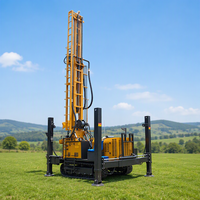 Machine de forage de puits d'eau diesel hydraulique pour l'alimentation en eau des villages