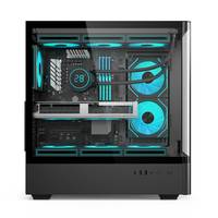 SOEYI Stock Oem Odm Mid Tower Custom Gaming Computer Cases & Towers Wholesales Curved Gabinete Gamer Lcd Screen Pc case