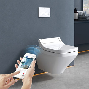 WC mural en céramique <span class=keywords><strong>Duravit</strong></span> pour la maison, avec chasse d'eau dissimulée, 253709 - Product Image 3
