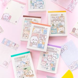 Bloc-notes mignon Chiikawa de style manga japonais DHF Wholesale – Carnet de messages pour étudiants, notes autocollantes de rappel pour le bureau - Product Image 1