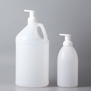 Empty Wholesale Plastic white HDPE 1L 4L 1 Gallon Foam Pump Bottle Liquid Soap Dispenser Bottle