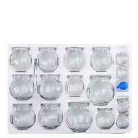 Appareil de massage médical à ventouses antirhumatismales de classe I, certifié CE, ensemble de thérapie Hijama en verre GL CUP016