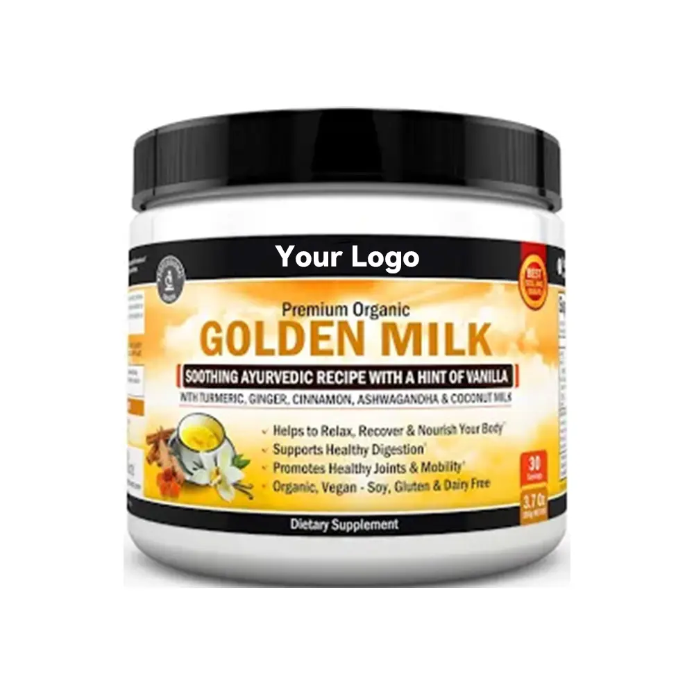 Superfood Private Label rafforzare il sistema immunitario Latte dorato in polvere curcuma cannella Latte Latte
